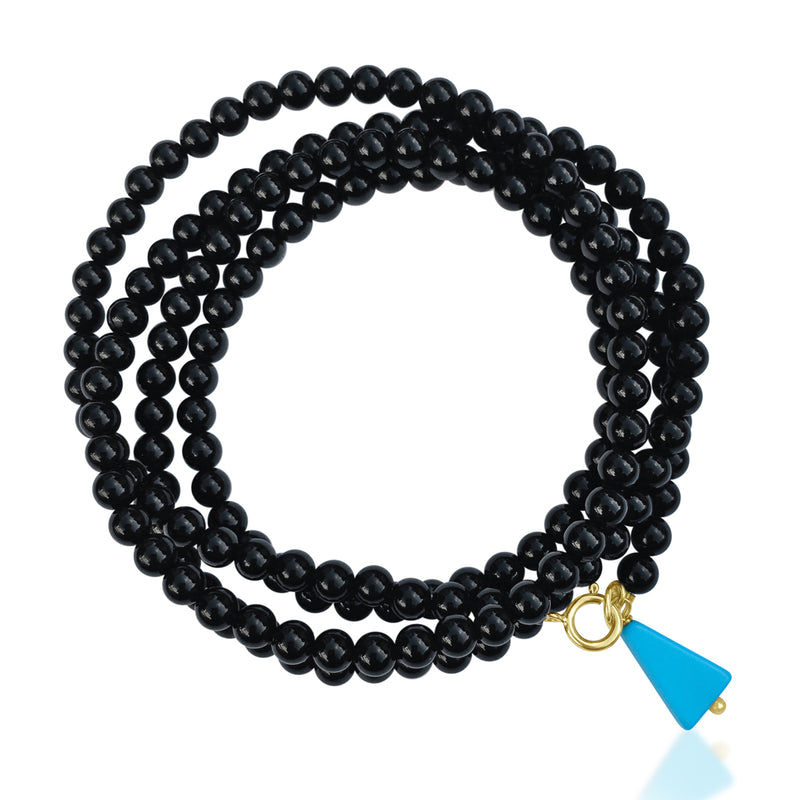 Onyx Wrap Bracelet for Self-Control