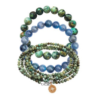 Passion and Drive Gemstone Intention Bracelet Stack