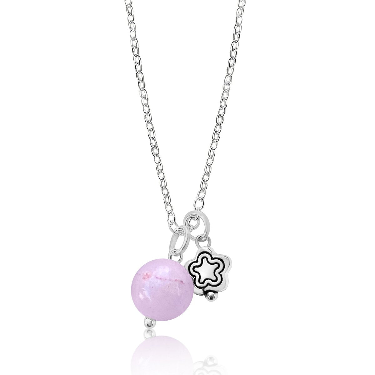 Loving Intention Necklace with Pink Agate