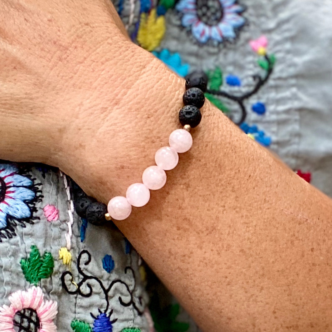 Pink Agate outlet Bracelet