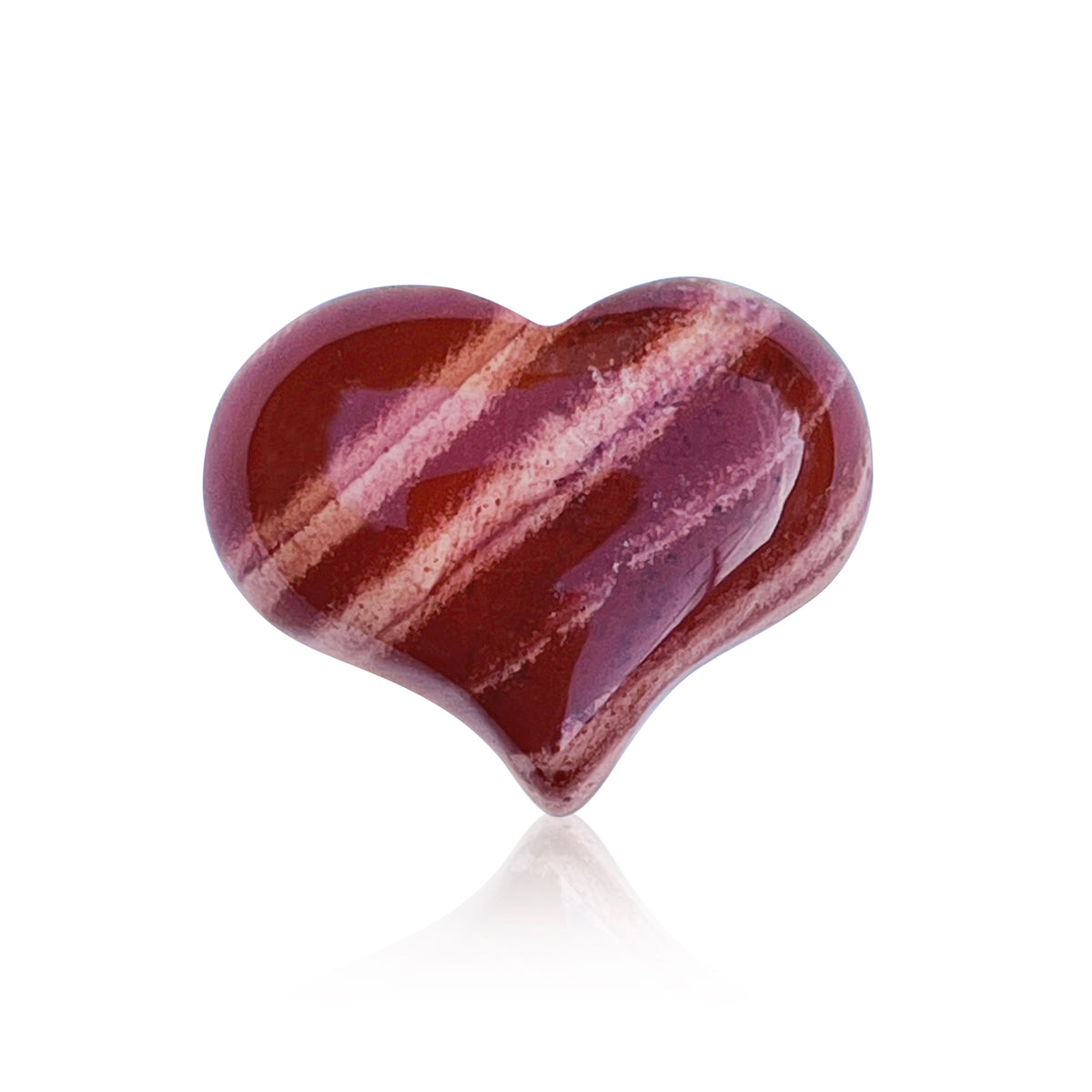 Brecciated Jasper Heart Shaped Healing Gemstone for Support. Brecciated Jasper is very supportive during times of stress. It assists when we are feeling overwhelmed, helping to remain calm, focused.
