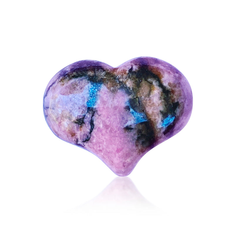 Rhodonite Heart Shaped Healing Gemstone for Compassion