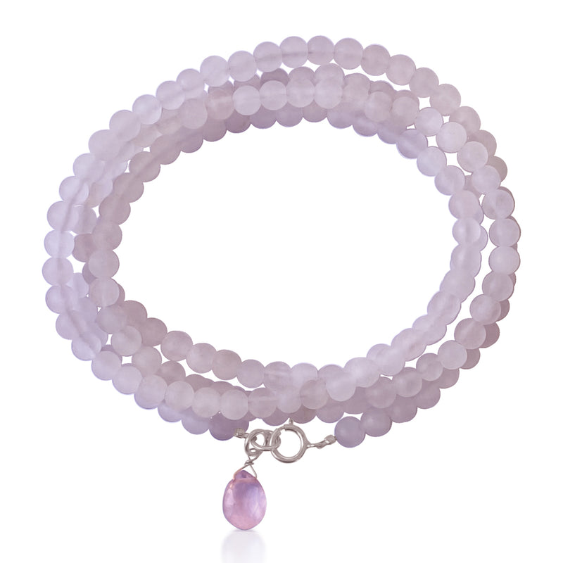 Rose Quartz Wrap Bracelet for Compassion and Healing Your Heart