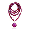 Honor and Compassion Ruby Necklace with Red Agate. ONLY 13 AVAILABLE. This is truly a meaningful piece and supports Charity. 