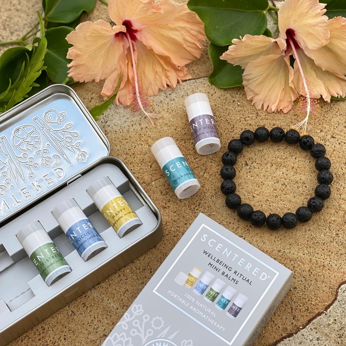 Aromatherapy Grounding Bracelet with Essential Oil