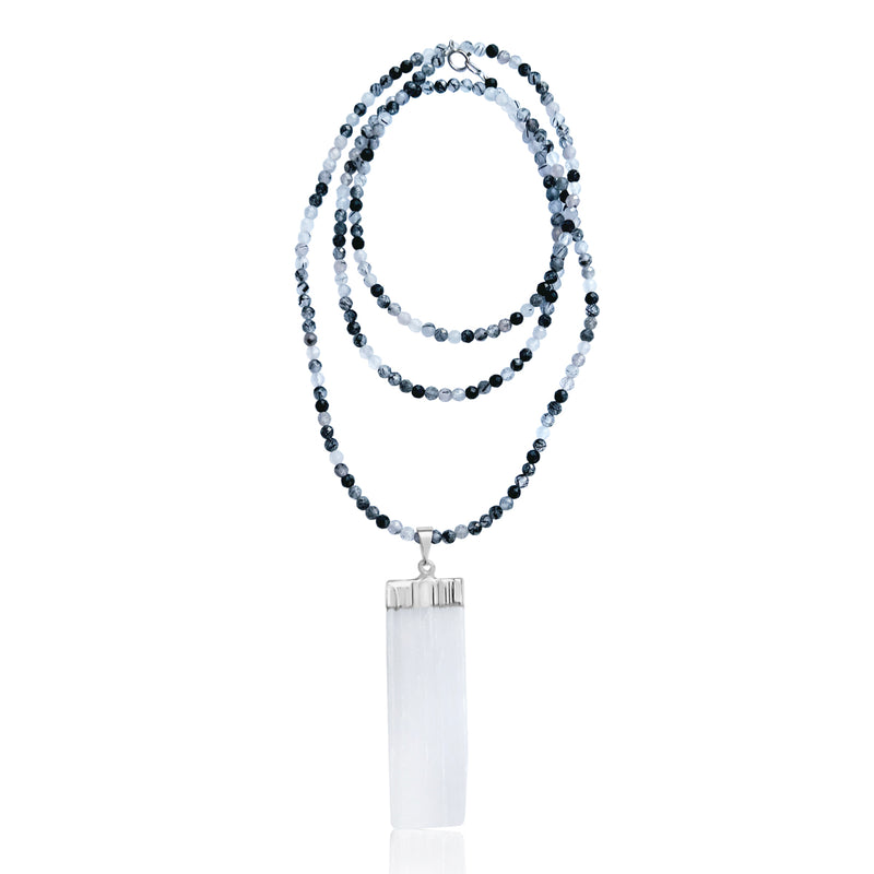 Selenite Necklace to Remove Mental and Emotional Blocks
