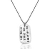 Sterling Silver She Believed She Could So She Did Dog Tag Necklace