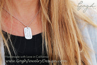 Sterling silver she believed she could dog tag necklace