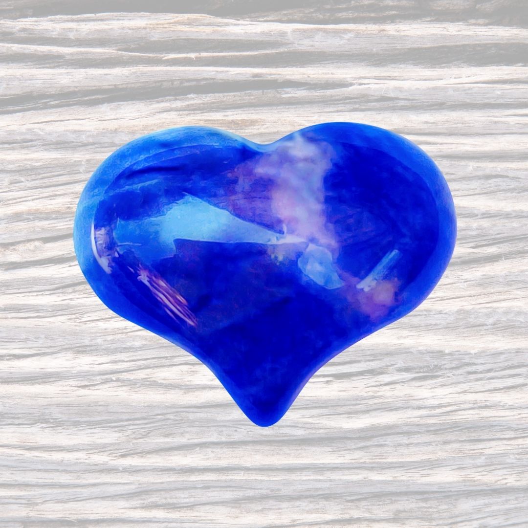 Sodalite Heart Shaped Healing Gemstone for Rational Thoughts