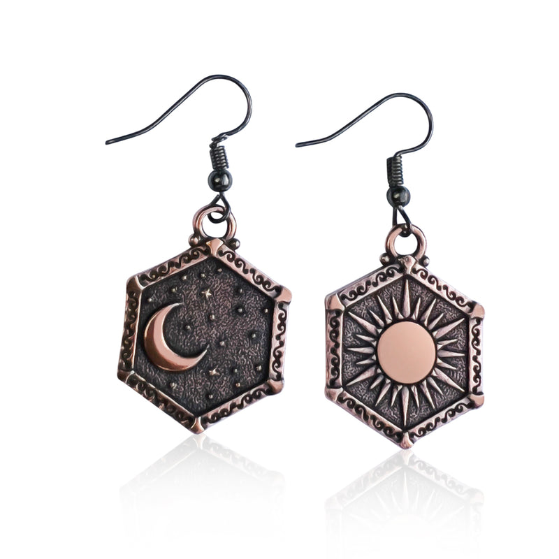 These Celestial Balance Earrings are crafted with love and intention for those who seek balance, harmony, and connection with the universe.