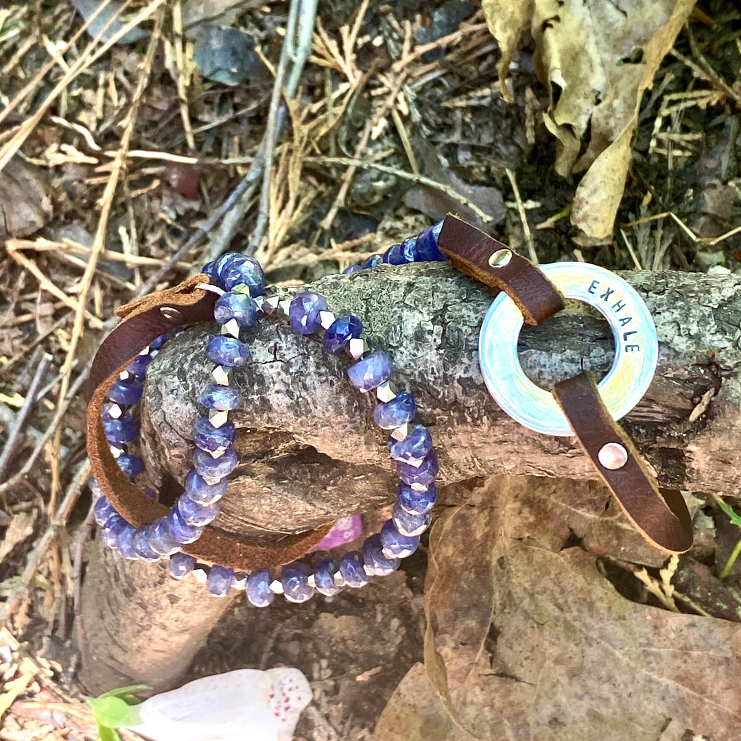  SerenityNecklace:  Tanzanite to Celebrate Individuality with Inhale - Exhale Reminders