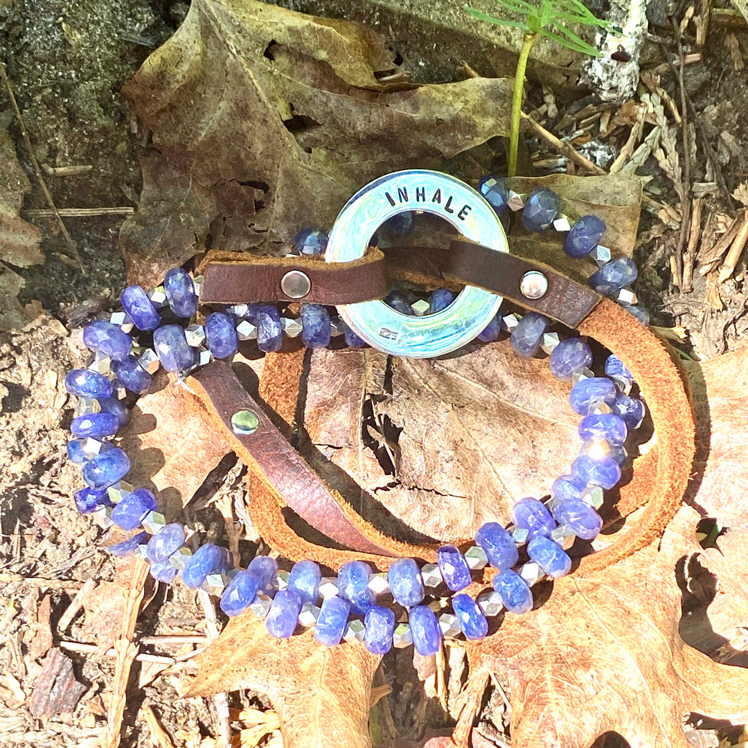  SerenityNecklace:  Tanzanite to Celebrate Individuality with Inhale - Exhale Reminders
