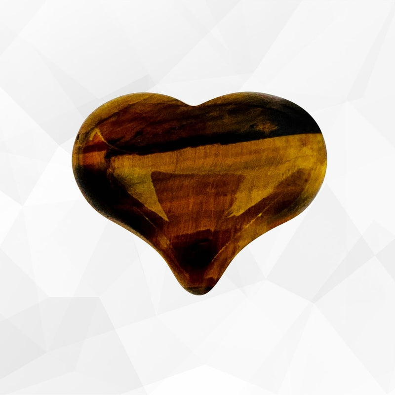 Unique and genuine Tiger Eye Heart Shaped Healing Gemstone for Grounding.  Think of the qualities of the Tiger. Patient, focused, determined, alert, with perfect timing and slow, deliberate action. This is Tiger Eye’s gift to you.