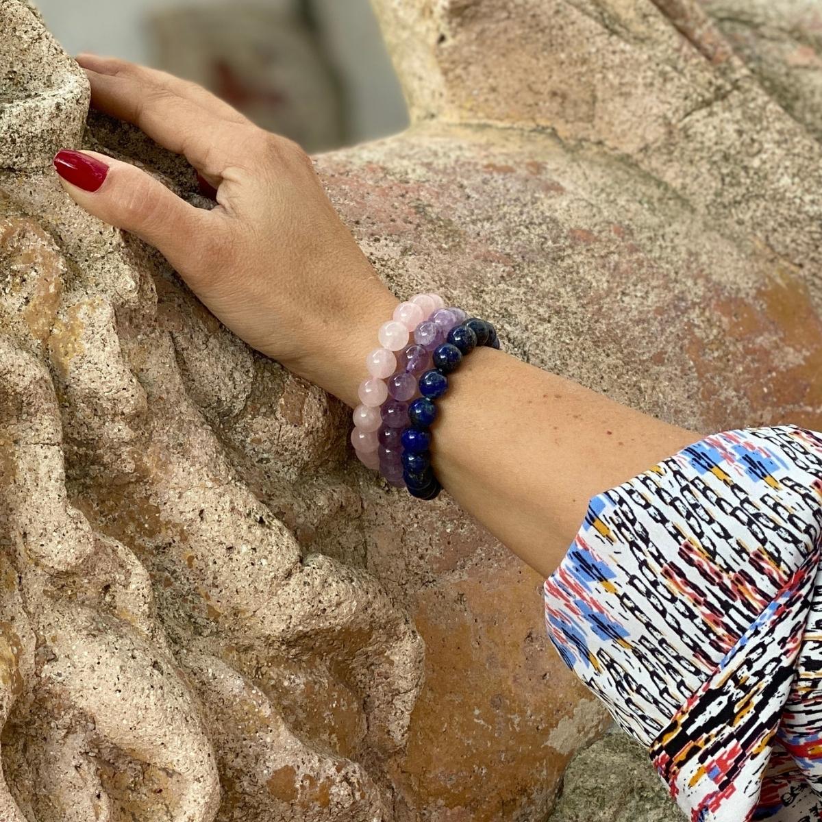 What is trauma? Look it up in the dictionary, and you’ll find that it’s “a deeply distressing or disturbing experience.” And you know what? It’s painfully common. Wear this bracelet stack to assist you on your trauma healing journey! 