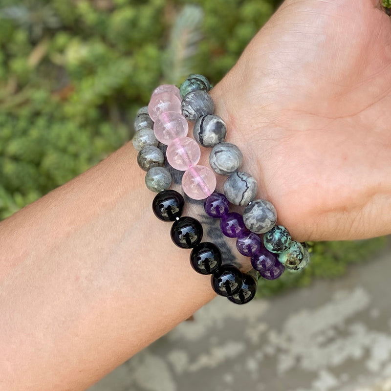 Compassionate Living Gemstone Bracelets for Gratitude, Resilience and Finding Adventures