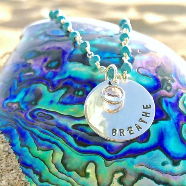 BREATHE Turquoise Necklace for Exhaustion