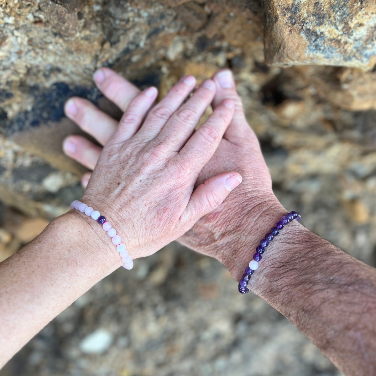 Rose quartz bracelet for on sale men