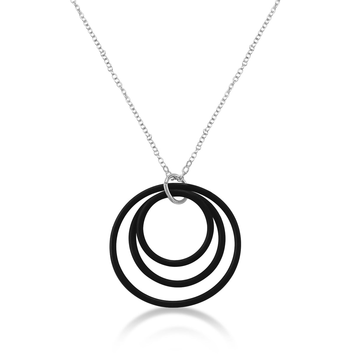 Zero Waste Necklace for Conscious Eco Living from recycled scuba gear